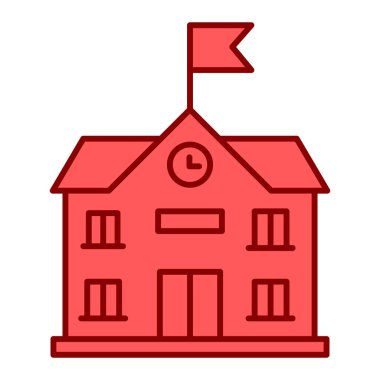 ev binası ikon vektör illüstrasyonu