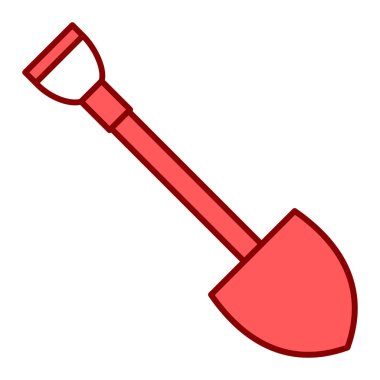 kürek simgesi vektör illüstrasyonu