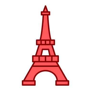 Eyfel kulesi ikonu modaya uygun izole edilmiş arka plan. Seyahat simgesi. vektör illüstrasyonu