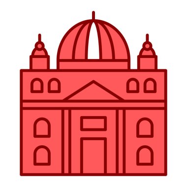 Bir kilise simgesinin vektör illüstrasyonu