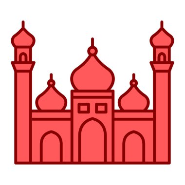 Cami simgesi vektör illüstrasyonu