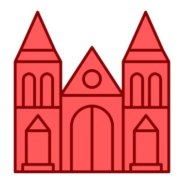 Kale kule simgesi. vektör çizim