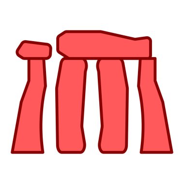 Kırmızı havlu ikonu. Sauna vektör sembolü çizimi. izole tasarım.