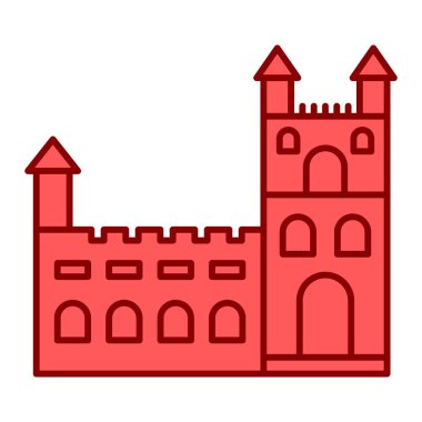 Kale kulesi. Basit resimleme