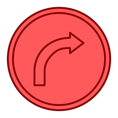 Kırmızı ve sarı ok simgesinin gösterimi