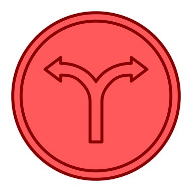 Eğilim biçimi izole edilmiş arkaplanda ok işareti simgesi