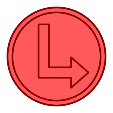 Modern b 'nin vektör illüstrasyonunda okun eksik simgesi