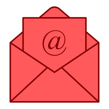 zarf e- posta simgesi vektör illüstrasyon grafik tasarımı