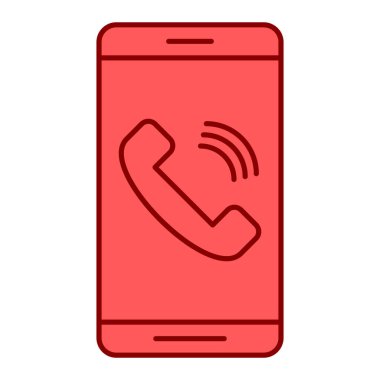 telefon arama simgesi vektör illüstrasyonu