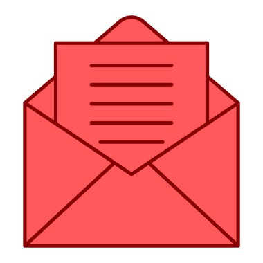 zarf e- posta iletisi ikonu vektör illüstrasyon grafik tasarımı