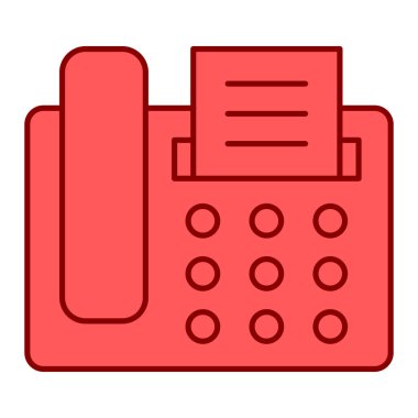 Telefonunuz var. Web simgesi basit illüstrasyon