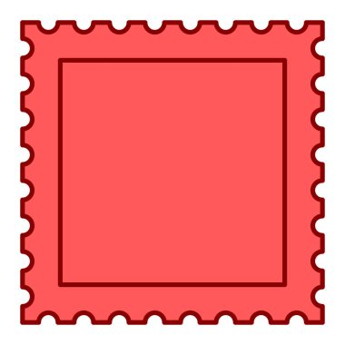 Bir dikdörtgen pulunun vektör çizimi