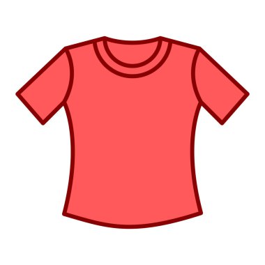 Tişört ikonu. vektör illüstrasyonu