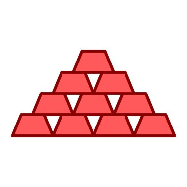 Gradyan ağ vektör illüstrasyonlu altın çubuklar