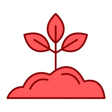 Yaprak vektör illüstrasyon tasarımı olan bitki