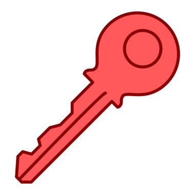 Anahtar simgesi vektör illüstrasyonu