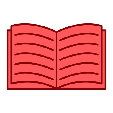 kitap simgesi vektör illüstrasyonu