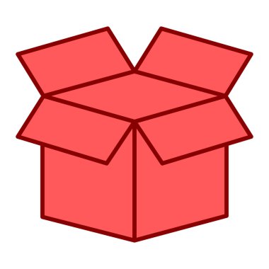 kutu karton dağıtım simgesi vektör illüstrasyon tasarımı
