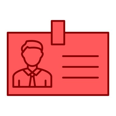 ID kart simgesi vektör illüstrasyonu