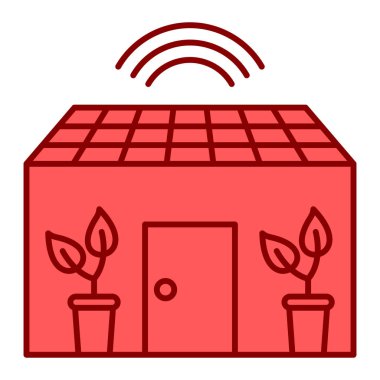 Enerji ve teknoloji çizgisi ikon vektör çizimi tasarımı