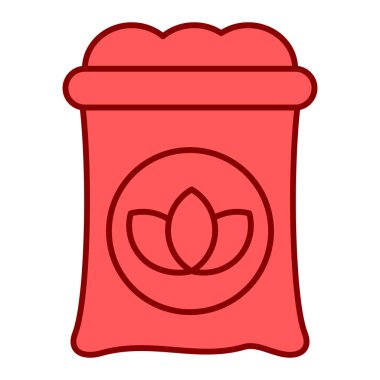 Bir kova kahve ve koninin vektör çizimi