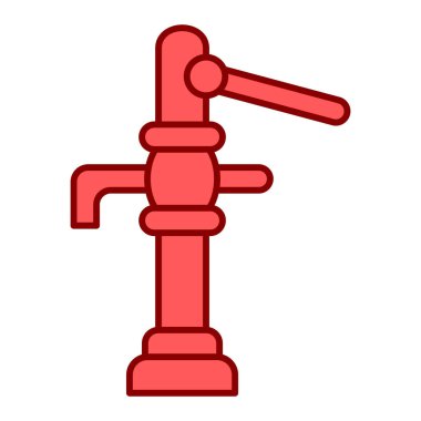 Boru simgesi. vektör illüstrasyonu