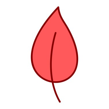 Yaprak ikonu vektör illüstrasyonu