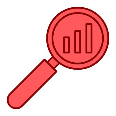 Büyüteçle büyüteç ve arama vektörü illüstrasyon tasarımı