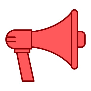 Megafon ikonu vektör illüstrasyonu