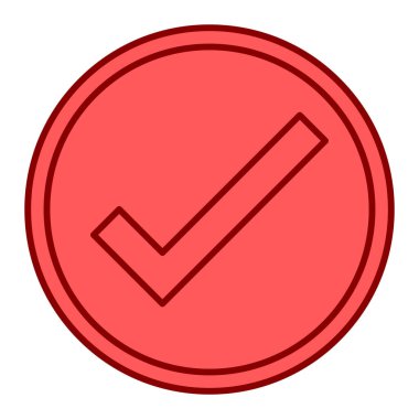 İşaret simgesini işaretle. vektör illüstrasyonu