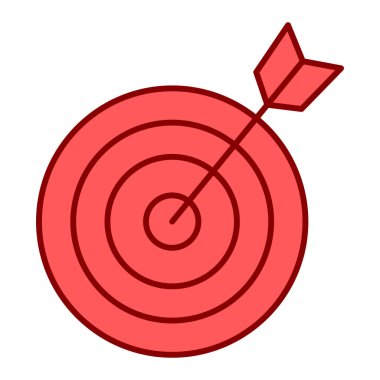 ok simgesi vektör illüstrasyon tasarımı olan hedef