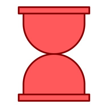 Kum saati ikonu. vektör illüstrasyonu