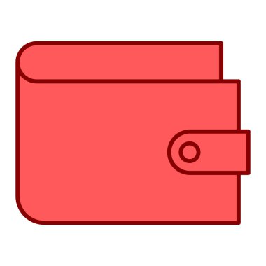 cüzdan ikonu vektör illüstrasyonu