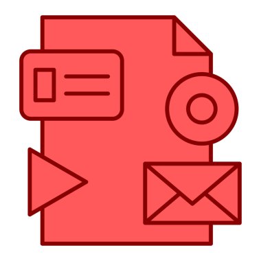 İleti e- posta vektör illüstrasyon tasarımı içeren zarf