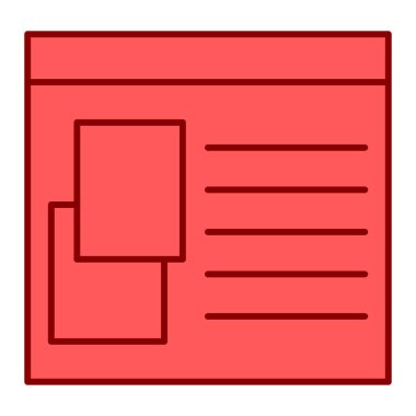 belge simgesi vektör illüstrasyonu