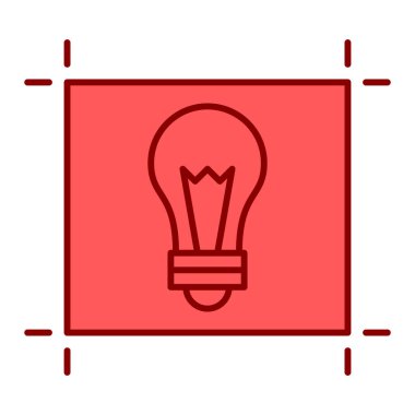 ampul simgesi vektör illüstrasyonu