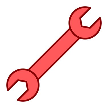 İngiliz anahtarı. Web simgesi basit illüstrasyon