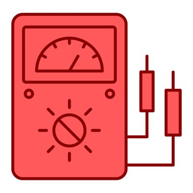 Voltmetre. Web simgesi basit tasarım