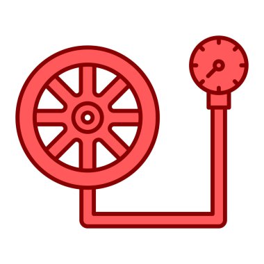 Motor tekerleği, web simgesi basit illüstrasyon