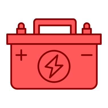 pil simgesi. Web için araba vektör simgelerinin basit illüstrasyonu