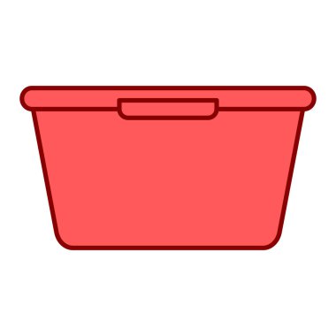 Plastik taşıyıcı vektör çizimi tasarımı