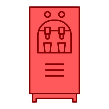 su makinesi, vektör illüstrasyonu basit tasarım