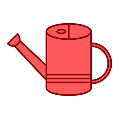 Su kutusu simgesi. Web için kırmızı bitki vektör simgelerinin özet çizimi