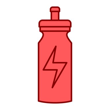 Su damlaları olan şişe izole edilmiş ikon vektör illüstrasyon tasarımı