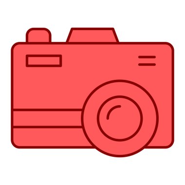 kamera simgesi vektör illüstrasyonu