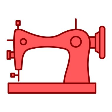 Dikiş makinesi simgesi. vektör illüstrasyonu