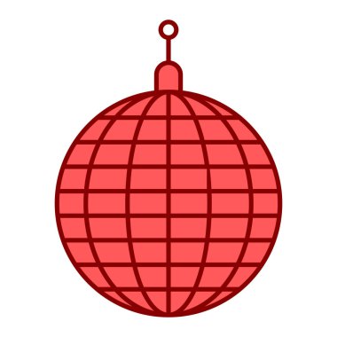 disko topu, web simgesi basit illüstrasyon