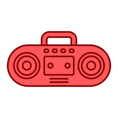 radyo aygıtı simgesi vektör illüstrasyon grafik tasarımı