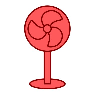 Rüzgâr hayran ikonu, vektör illüstrasyonu. düz tasarım biçimi