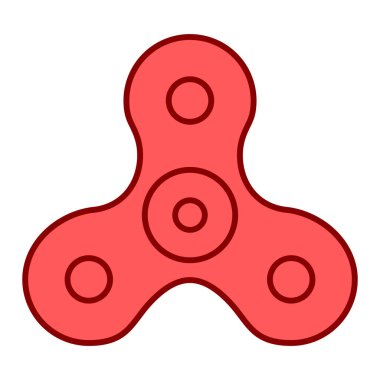 Kıpır kıpır dönen ikon. Web için oyuncak araba vektör simgelerinin düz çizimi